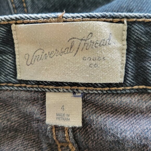 Universal Thread 90s Baggy Short Denim Jean Cut Off Button Fly Shorts Sz 4 - Picture 4 of 10